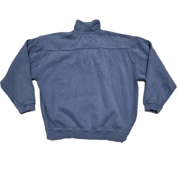 Tommy Bahama Relax 1/4 Zip Sweater Mens M Faded Blue Pullover Sweatshirt - Picture 4 of 13